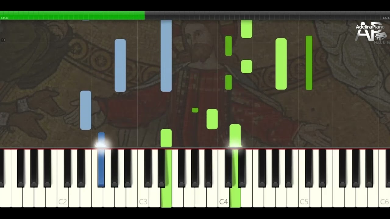 Panis Angelicus | Adelina Piano synthesia tutorial