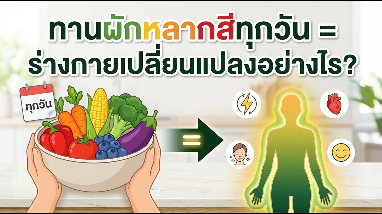กินผักหลากสีทุกวัน เกิดอะไรขึ้นกับร่างกายของคุณ?