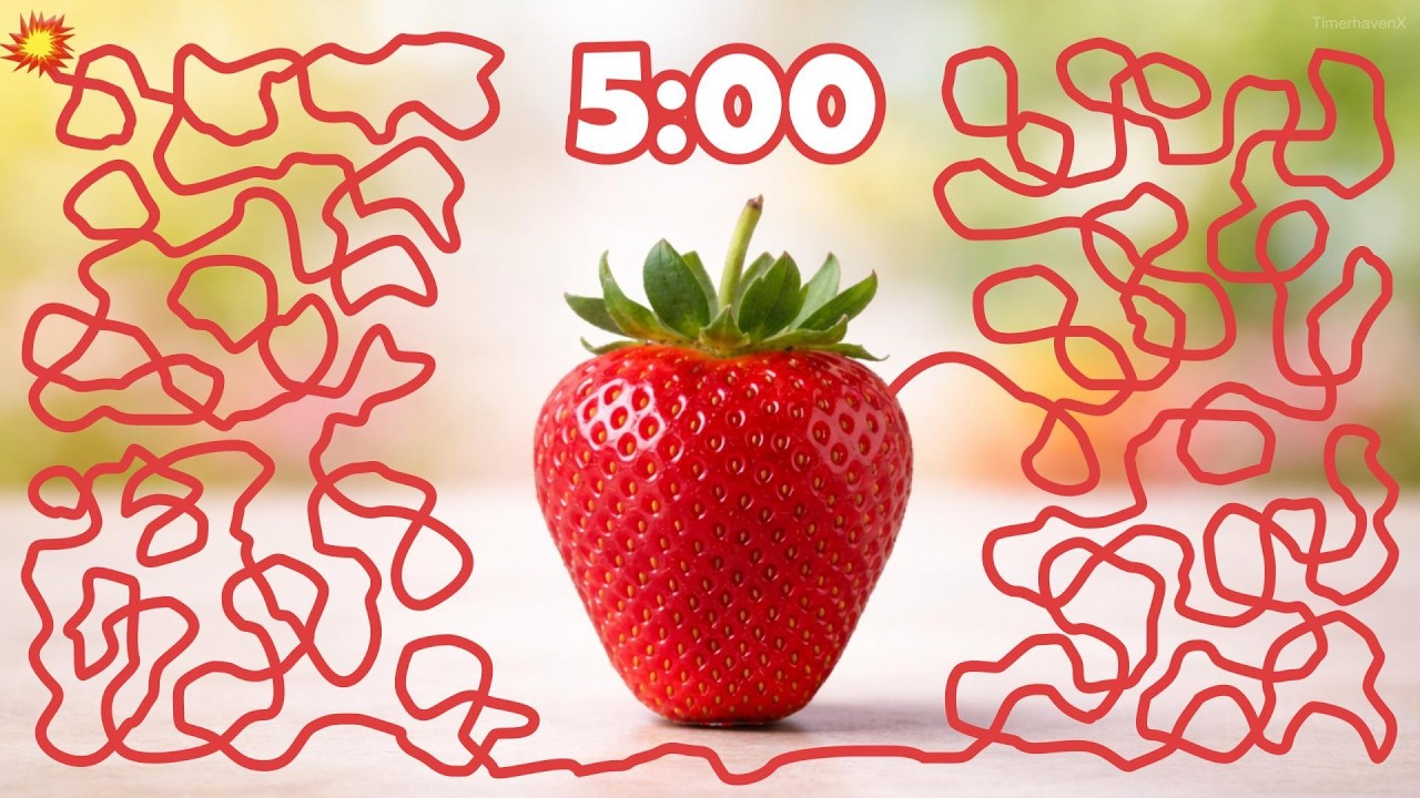5 Minute Timer Bomb | ULTIMATE Strawberry EXPLOSION Countdown🍓💣