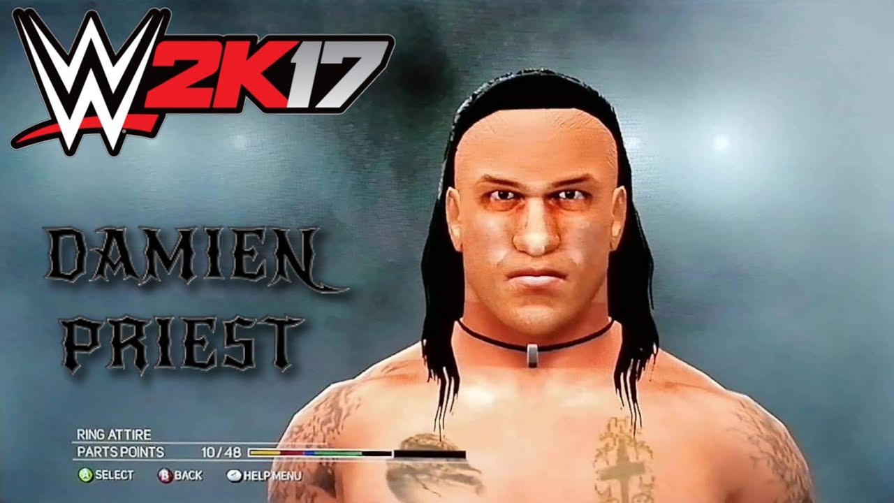 WWE 2k17 xbox 360/ps3 Damien Priest caw