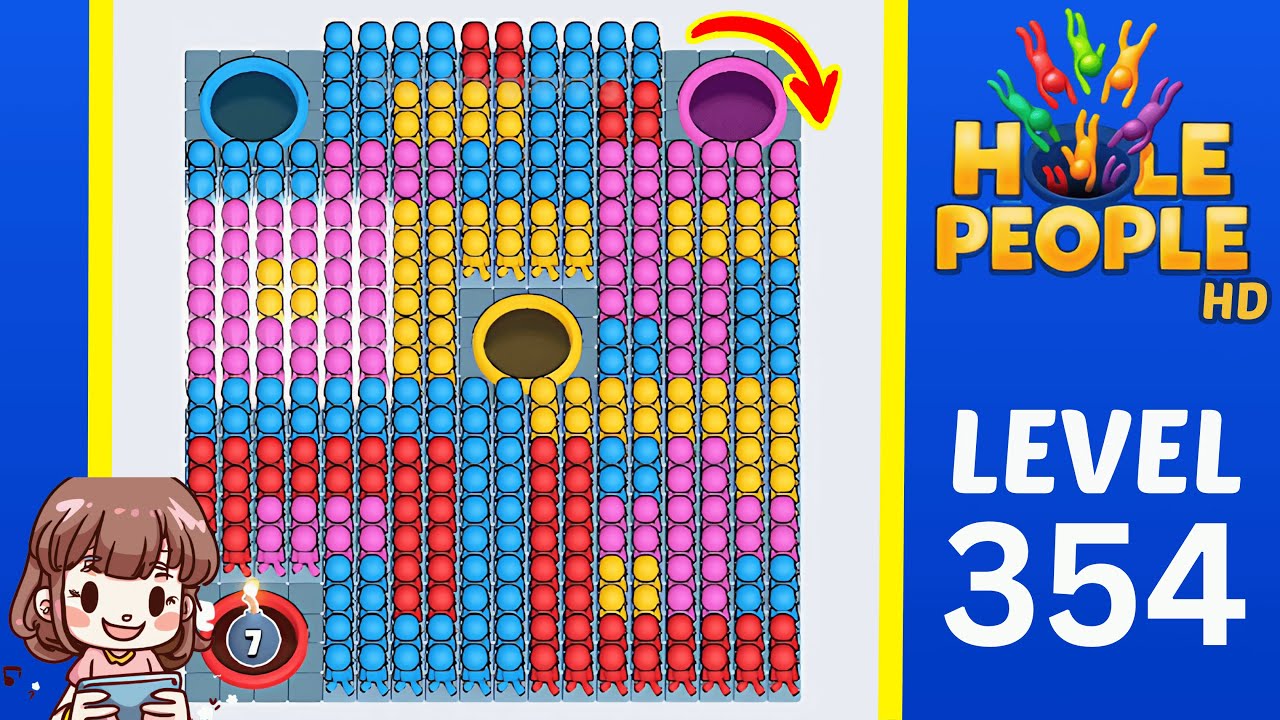 Hole People Level 354 Solution Walkthrough