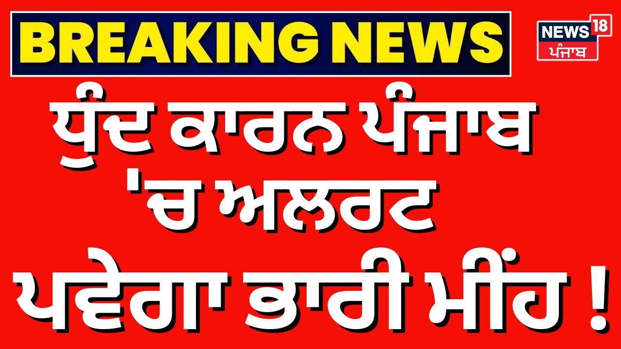 Punjab Weather Update | ਧੁੰਦ ਕਾਰਨ ਪੰਜਾਬ 'ਚ ਅਲਰਟ, ਪਵੇਗਾ ਭਾਰੀ ਮੀਂਹ! Rain | News18 Punjab