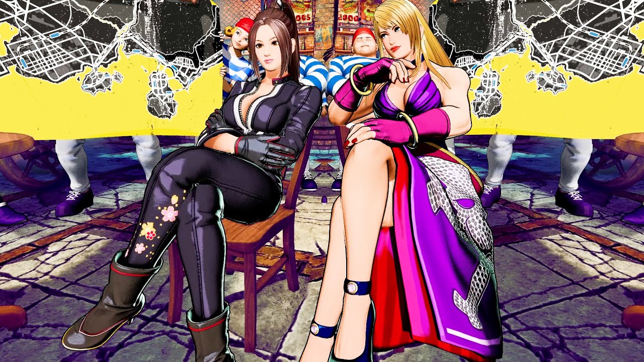 ALL FATAL FURY CHARACTERS SITTING ON A CHAIR!
