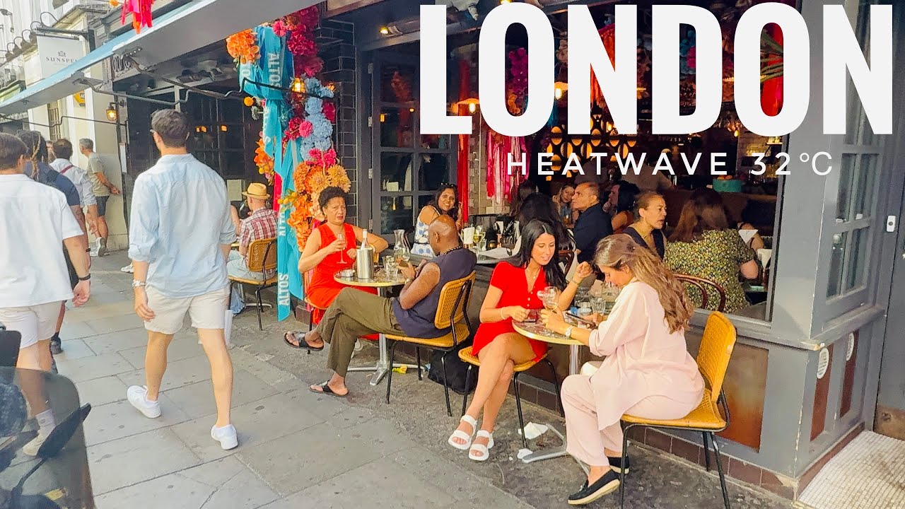 London City Tour 2025 | 4K HDR Virtual Walking Tour around the City | London Summer Walk 2025