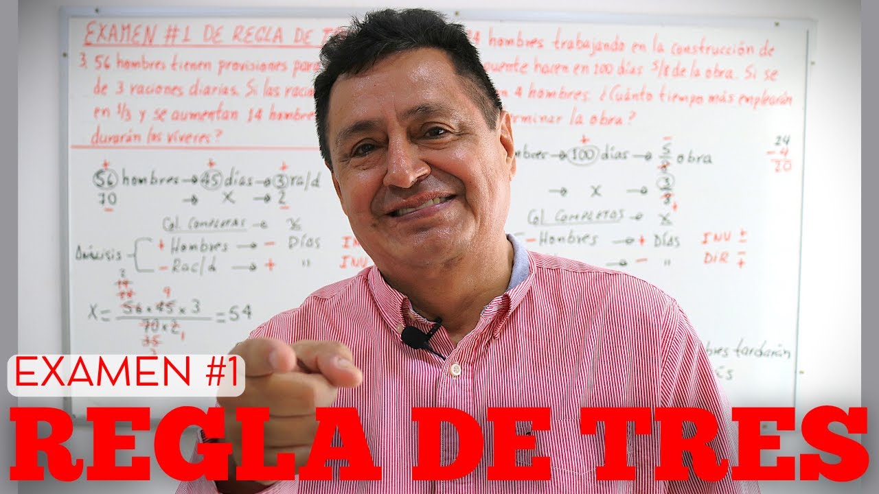 EXAMEN REGLA DE TRES ¿Podrás resolverlo? 🤯 ¡Pon a Prueba tu Mente!