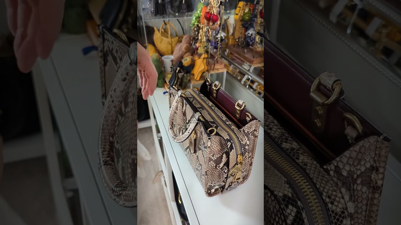 Coach Rogue 25 in genuine Python Snakeskin