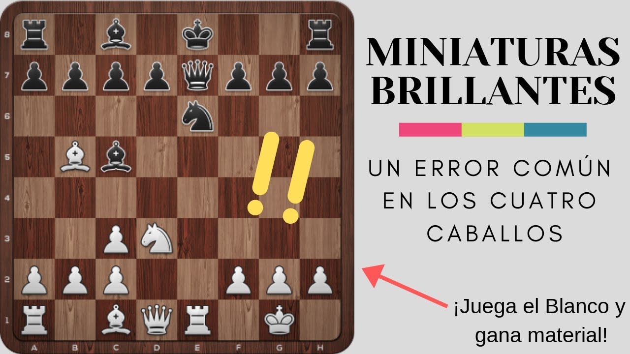 Un error común en la Apertura de los Cuatro Caballos - Miniaturas