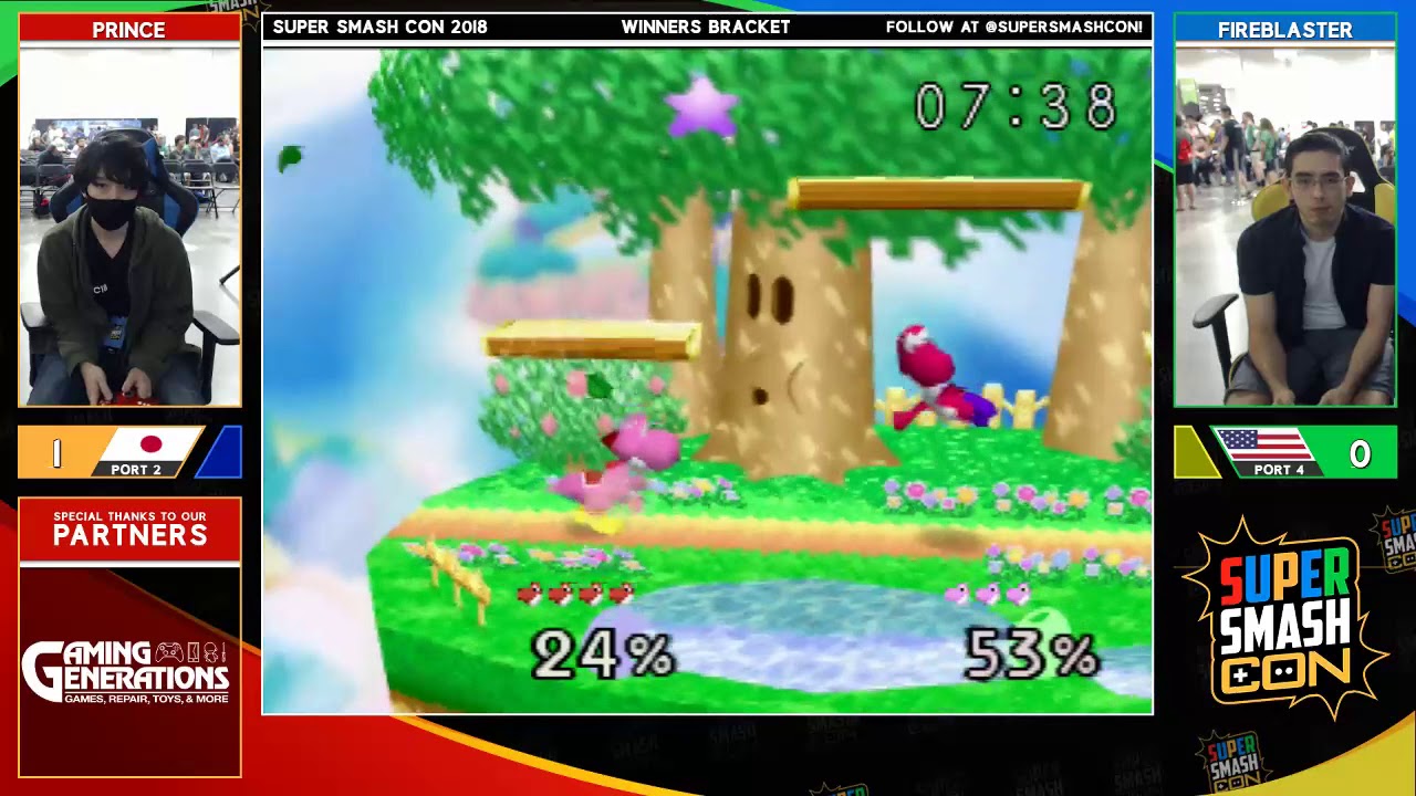 SSC2018 SSB - Prince (Yoshi) Vs. Fireblaster (Yoshi) Smash 64 Winners Bracket