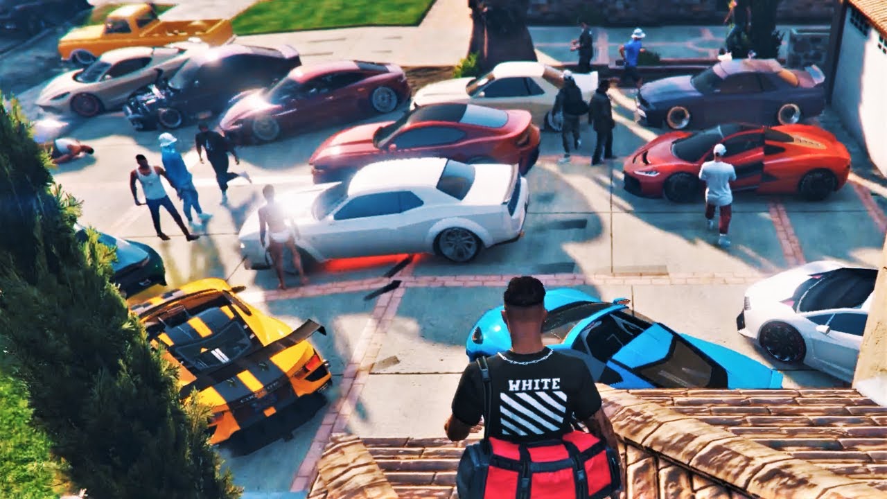 GTA5 HOUSE PARTY CAR MEET! 💨 DRIFTING & HIGHWAY RUNS! 🔥