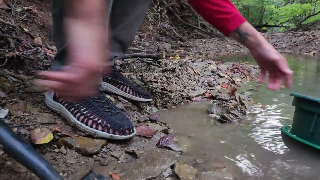 Yellowwood State Forest 💰 #creek #adventure #hobby #indianagold #glacialgold #goldpanning #gold pt2.