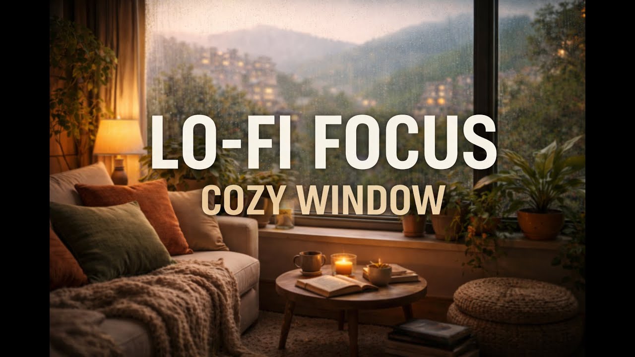 Lo Fi for Deep Focus | Cozy Window Ambience | Calm Beats to Work
