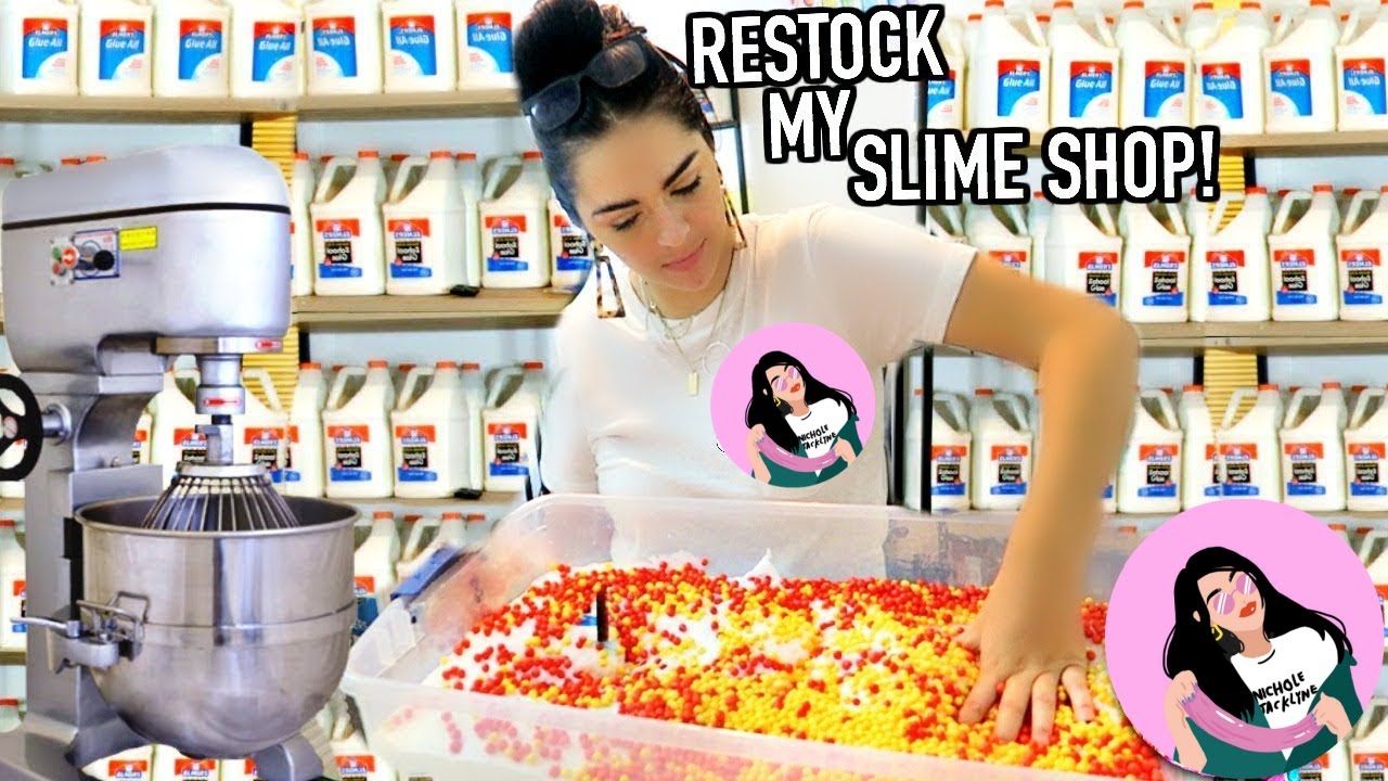 Restock My Slime Shop with Me! *i made 800 NEW slimes*