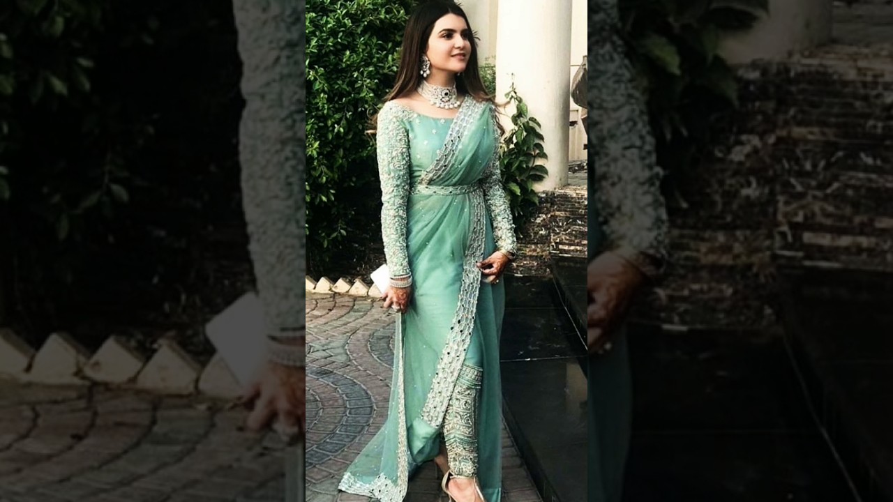 Top 10 + Latest Indo western saree designs for women//🥰🥰💝💝#bts #shortvideos #shortsfeed #fashion