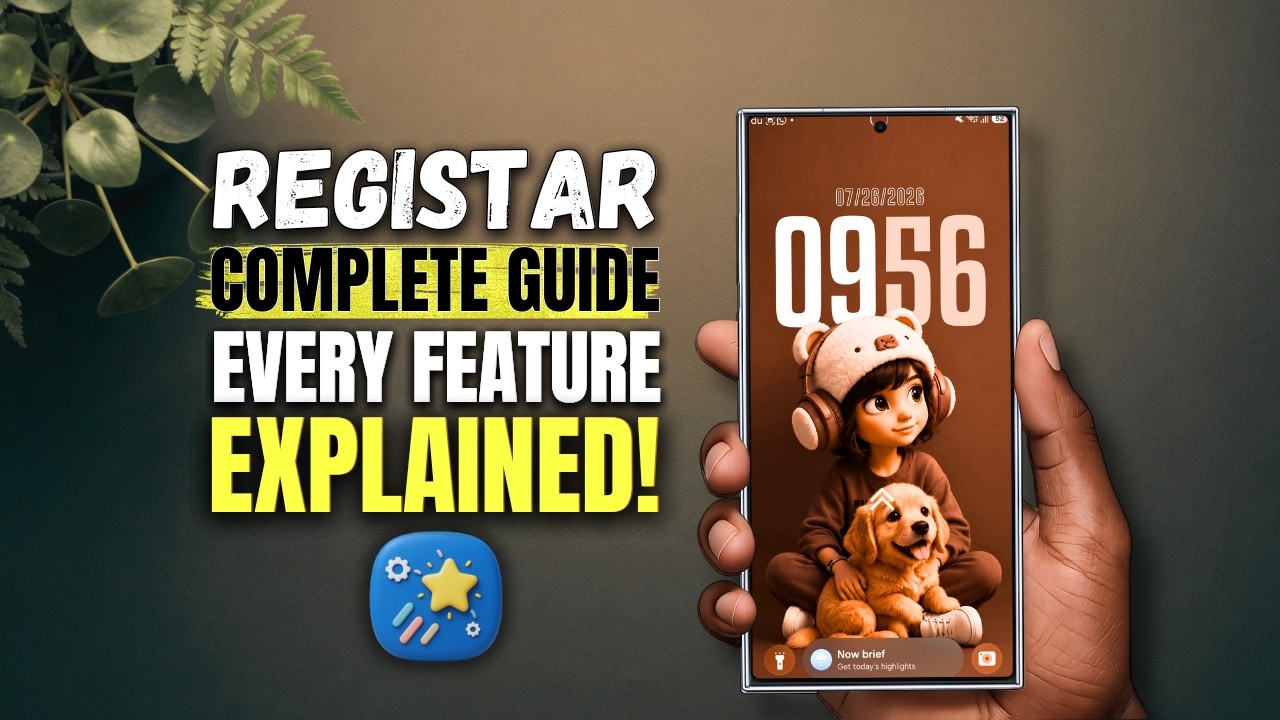 GOOD LOCK Module REGISTAR Explained: Unlock Hidden Samsung Settings and Shortcuts | Doitright_tech
