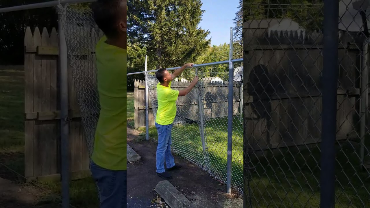 How to Stretch Chain Link Fence - Installing Chain Link Fence