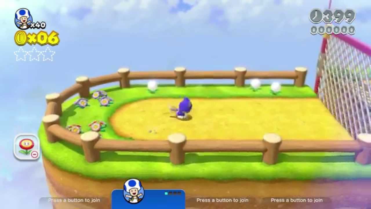 ⛓ Super Mario 3D World: 3-2 Chain Link Charge (All Stars & Stamp) Gameplay Walkthrough No Commentary
