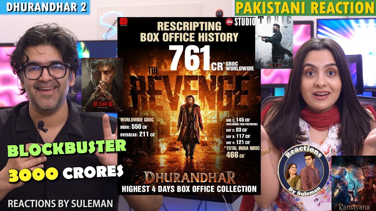 Pakistani Couple Reacts To Dhurandhar 2 Crosses 700 Cr In 4 Days | Total 3000 Crores 