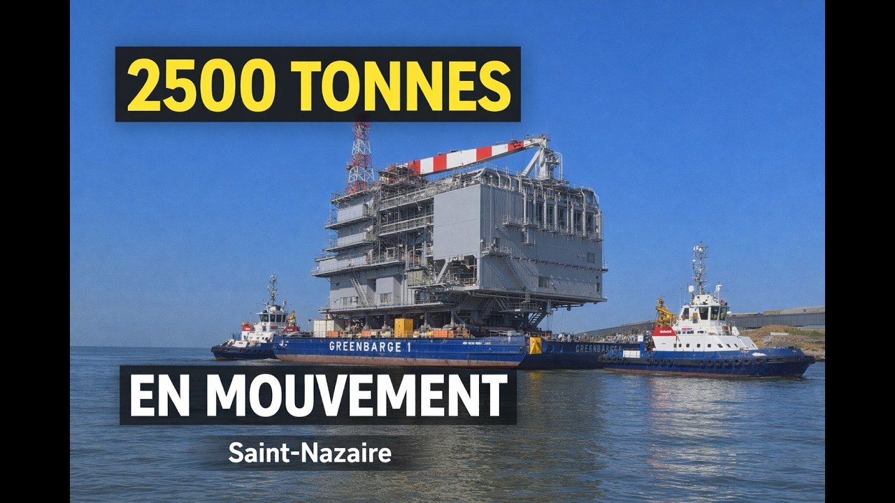 Manœuvre XXL dans le port de Saint-Nazaire