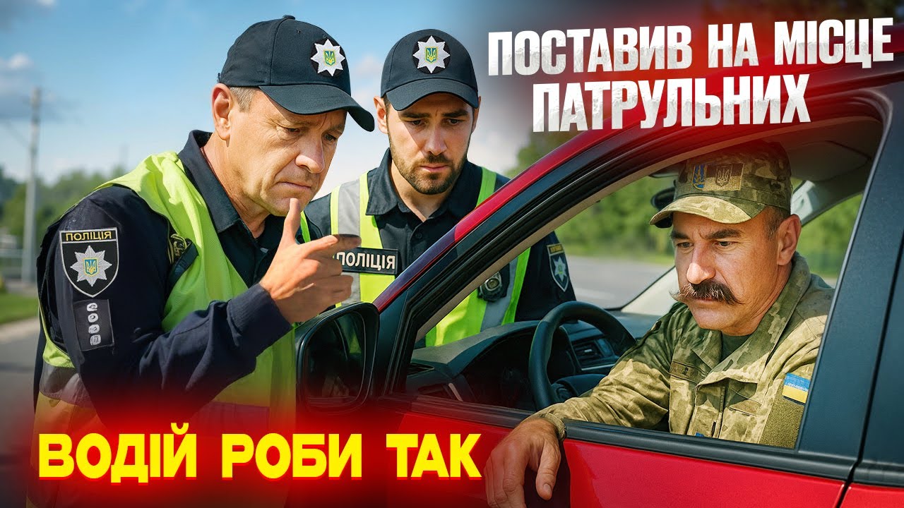 🔥 ВІЙСЬКОВИЙ зупинив СВАВІЛЛЯ ПОЛІЦІЇ це приклад для КОЖНОГО ВОДІЯ.
