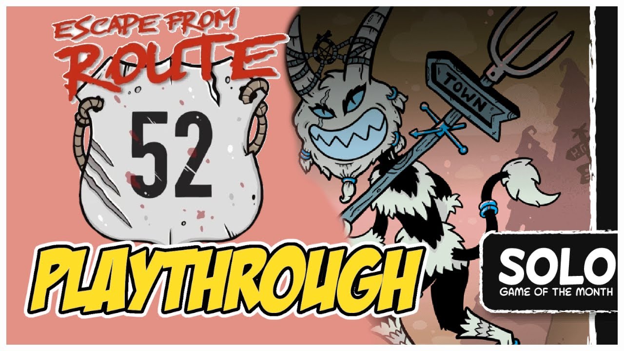 Прохождение Escape From Route 52 | Настольная карточная игра для одного!