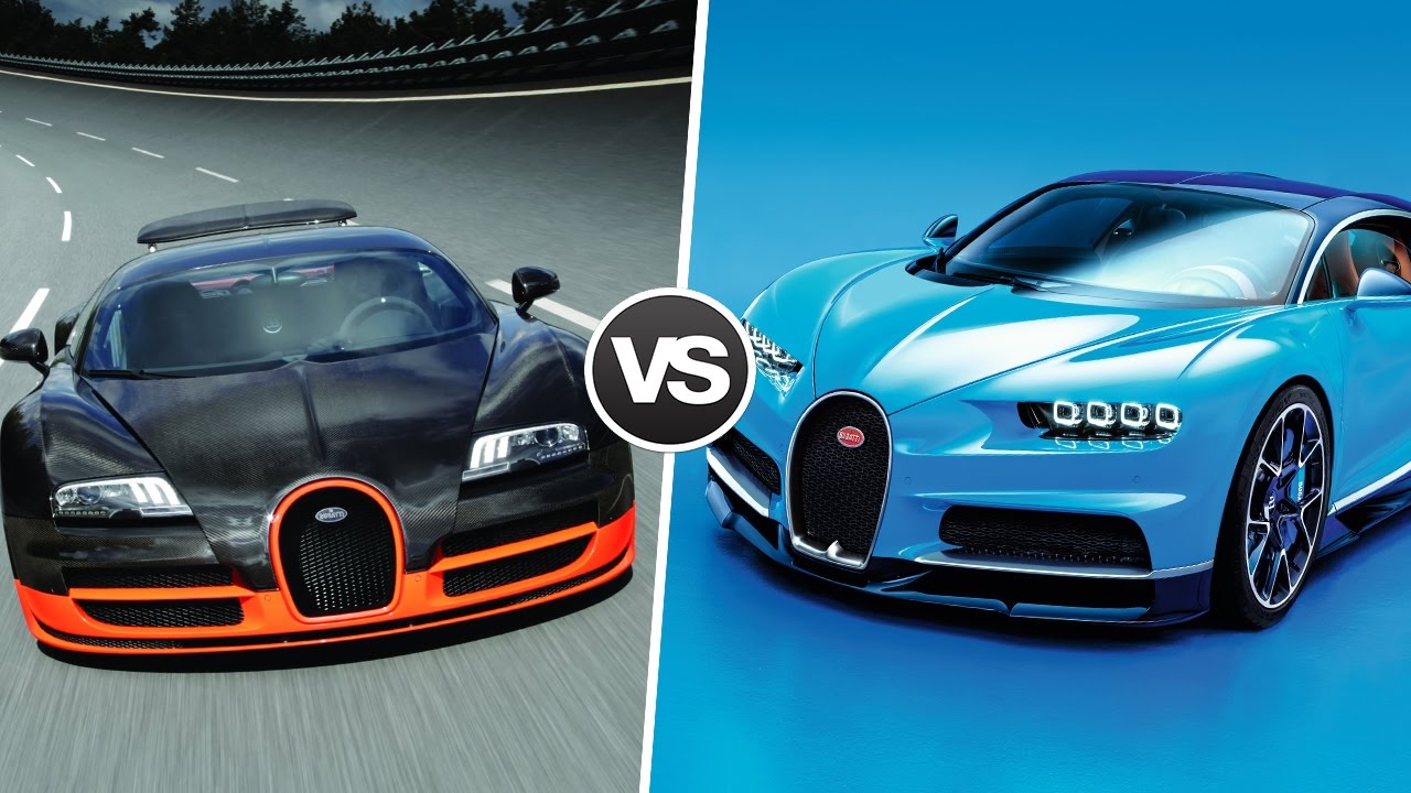 Bugatti Chiron против Bugatti Veyron