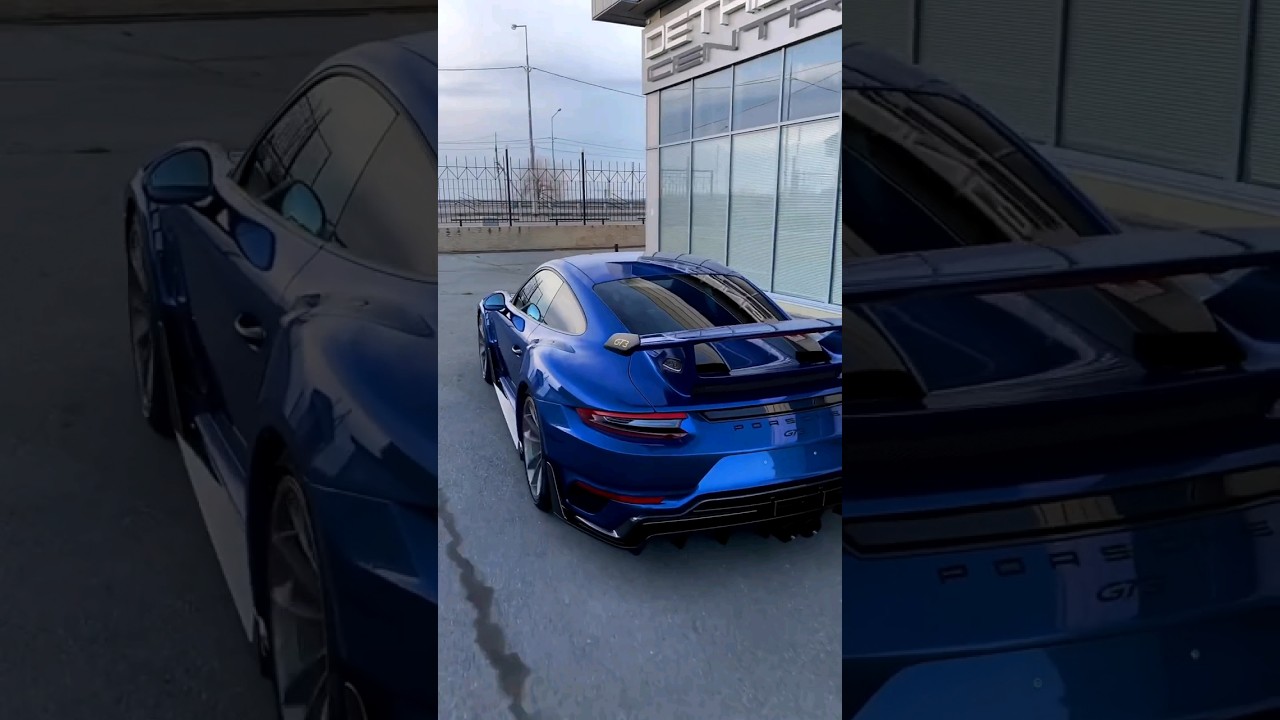 2021 Porsche gt3 - Full Blue Carbon Super Car Design