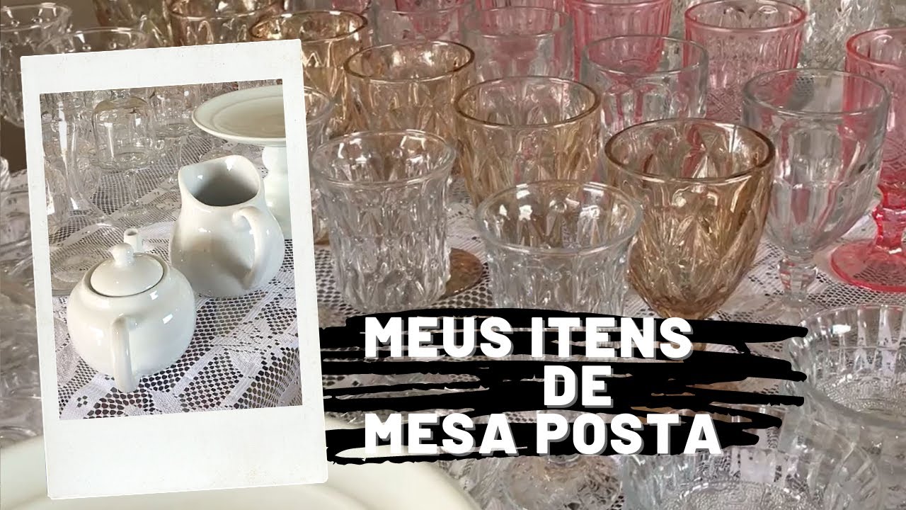 meus itens de mesa posta - parte 1