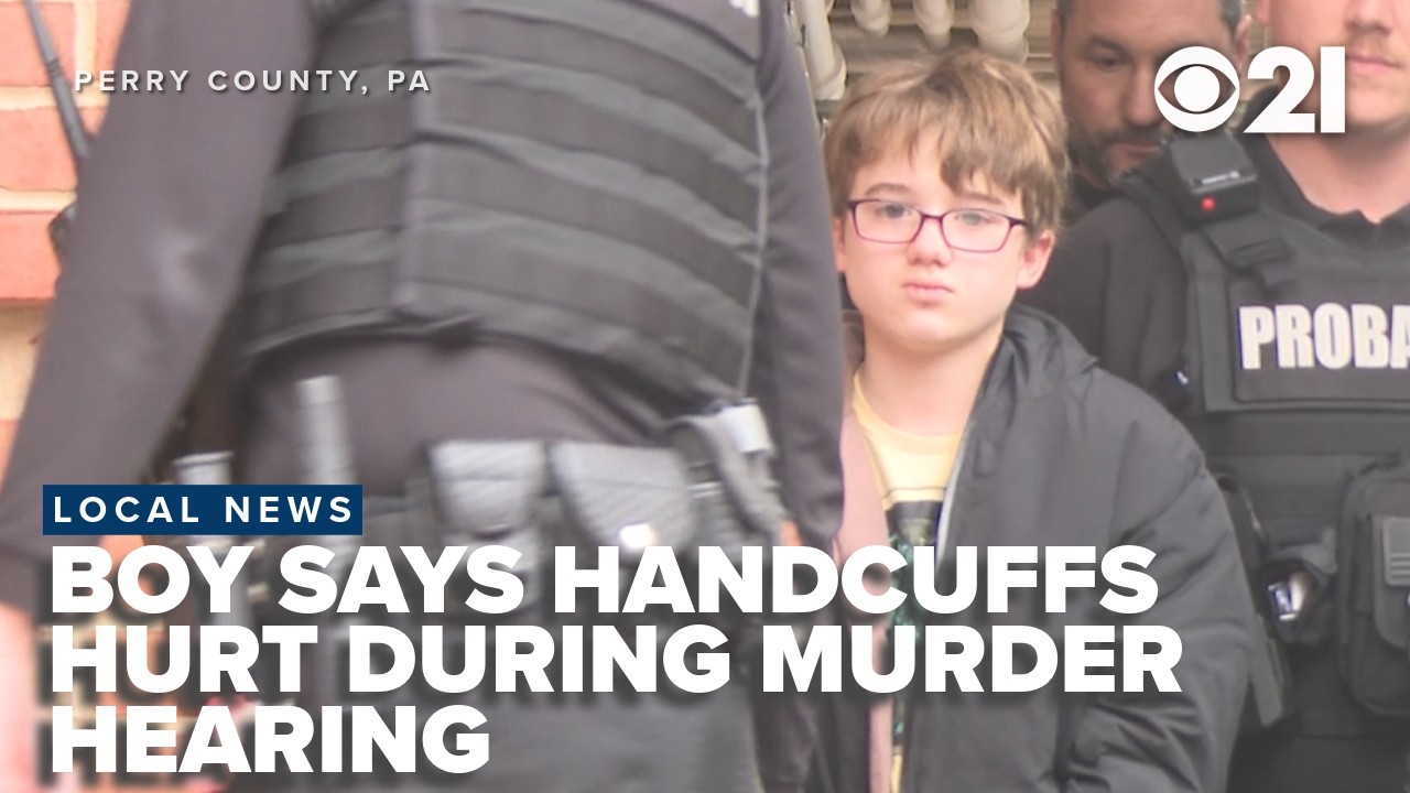 Boy who allegedly shot father over Nintendo Switch says handcuffs hurt him during court hearing