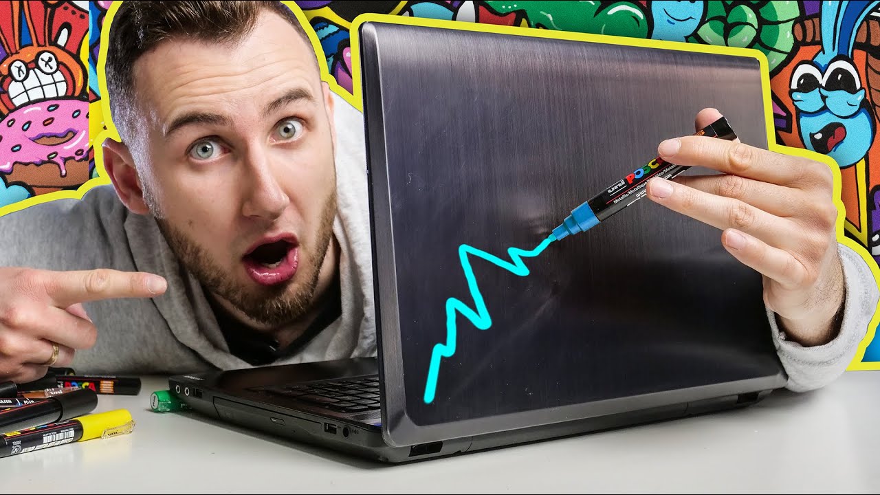 Custom Laptopa markerami, Crazy Doodle Style