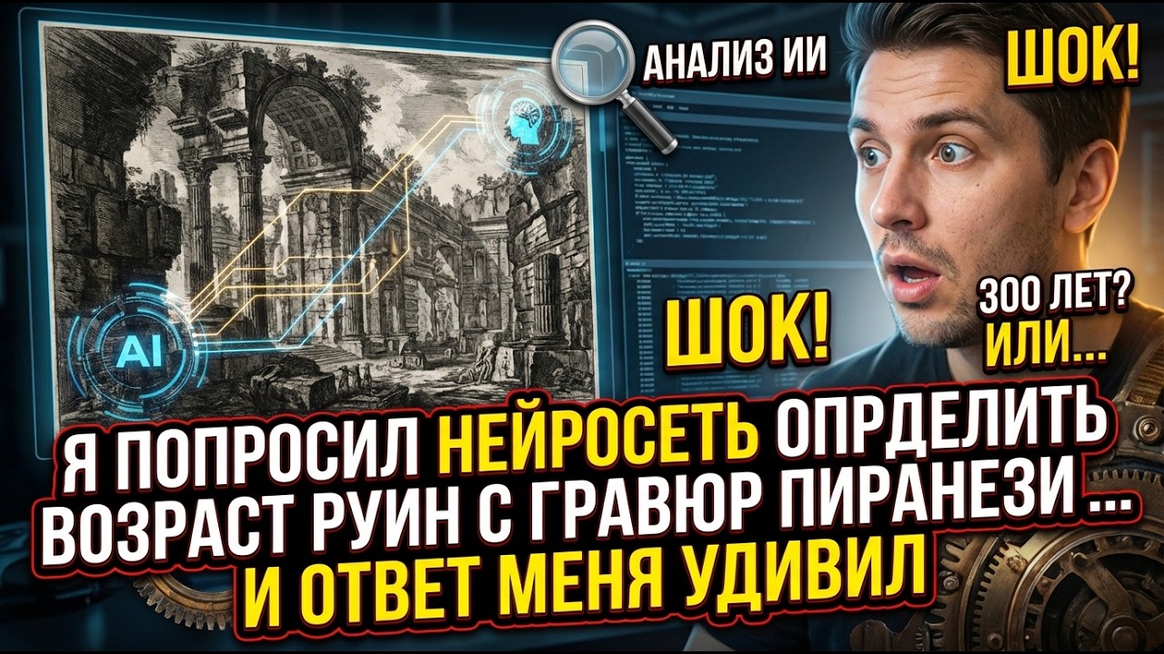 Я ПОПРОСИЛ НЕЙРОСЕТЬ ОПРЕДЕЛИТЬ ВОЗРАСТ РУИН С ГРАВЮР ПИРАНЕЗИ… И ОТВЕТ МЕНЯ УДИВИЛ
