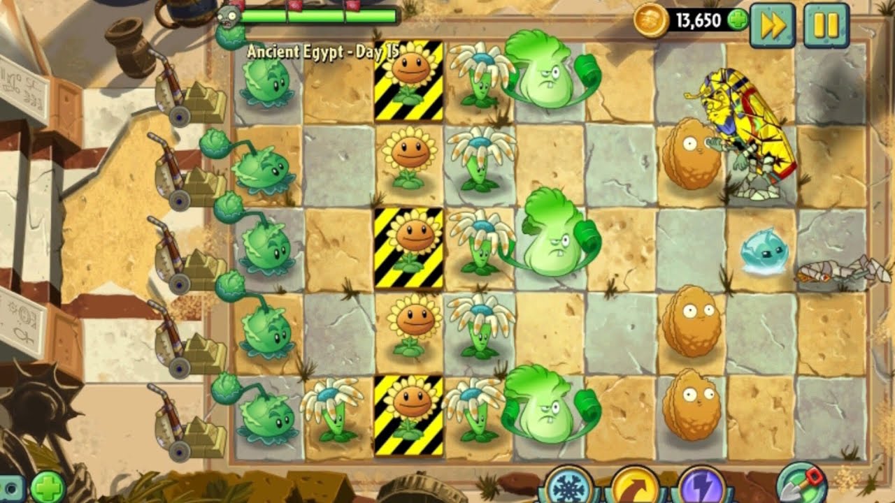 Zombie vs Plants: Ancient Egypt – Day 15