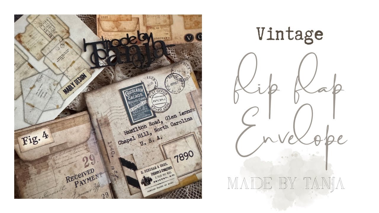 DIY Vintage Flip Flap Envelope