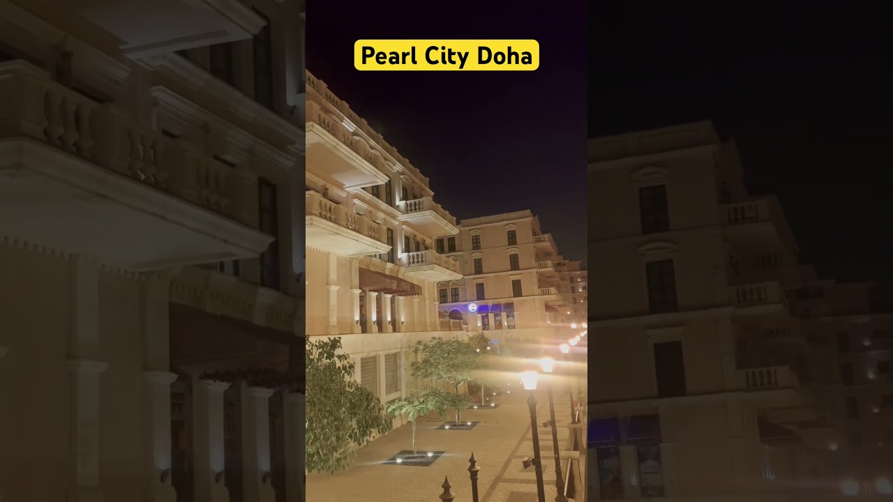 Unseen Beauty of Pearl City After Dark! #visitqatar #qatar #doha #doha2025 #pearlcity