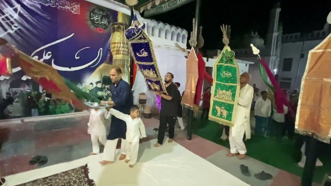 Mehndi ka Manzar…..Bamaqaam waqf Imambargah Garhi jadeed Talluqedar Zaidpur Zila Barabanki UP INDIA 