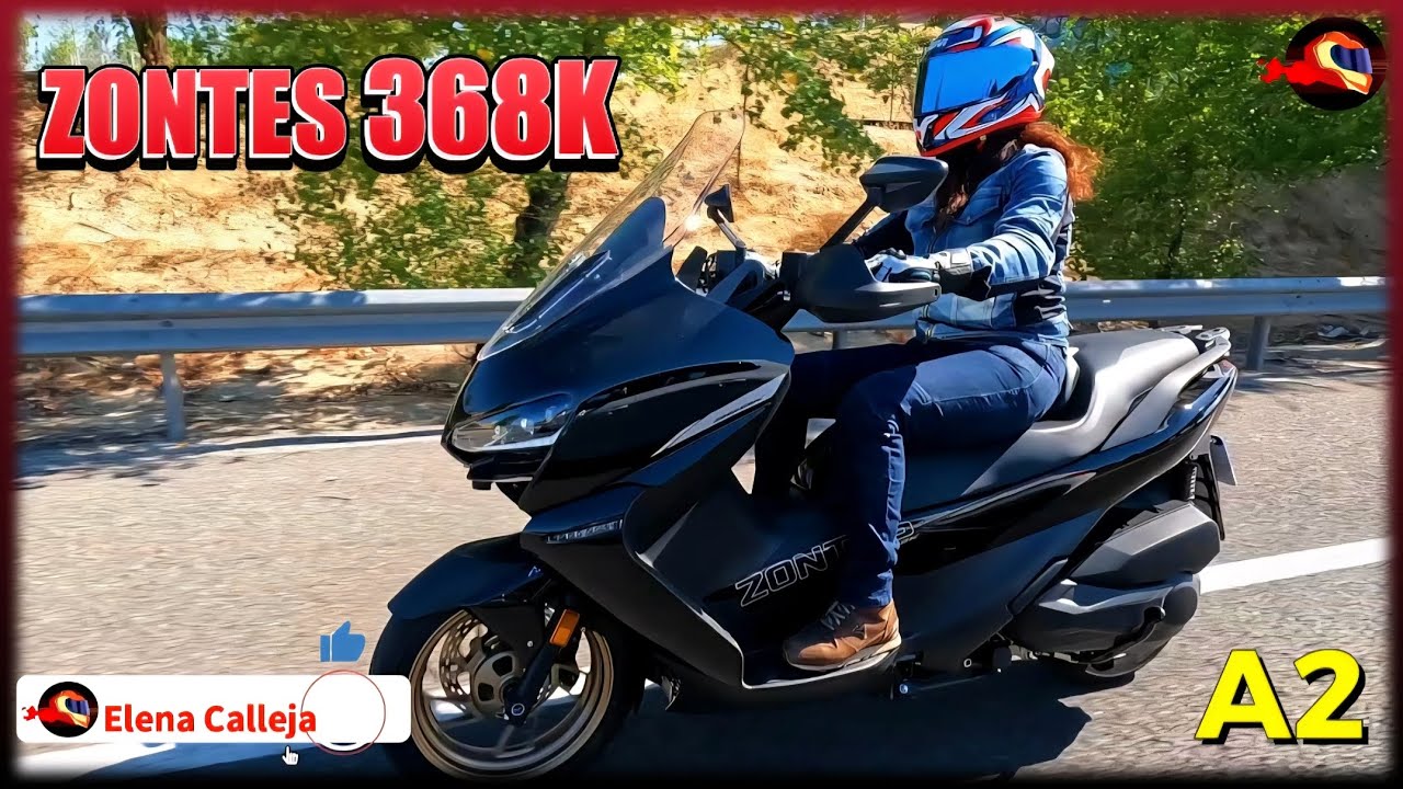 En moto con Elena Calleja: Prueba Zontes 368K 2025