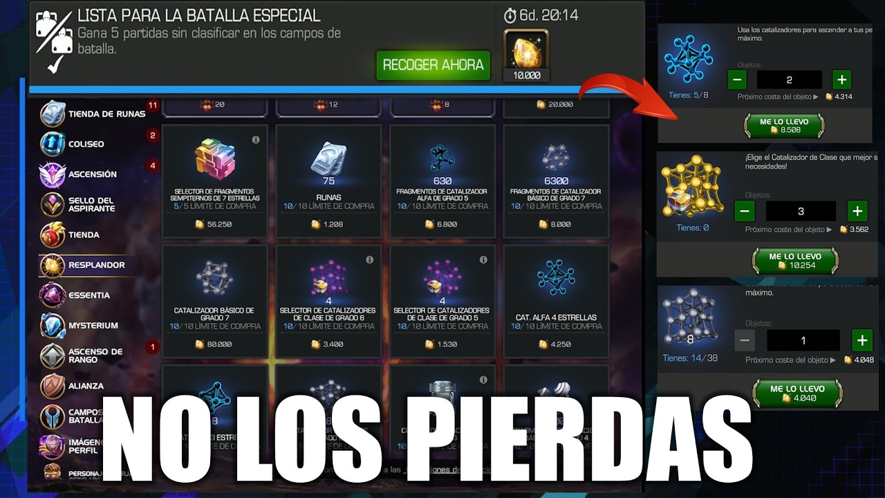 OBTEN 10MIL de RADIANCE POR TIEMPO LIMITADO Y CANJEALO POR EXCELENTES PREMIOS - Battleground MCOC