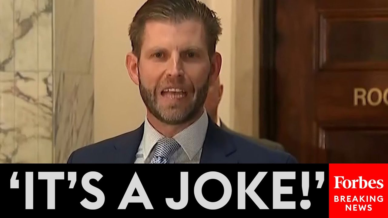 BREAKING NEWS: Eric Trump Explodes On Letitia James For 'Witch Hunt' During Pause In NYC Trial