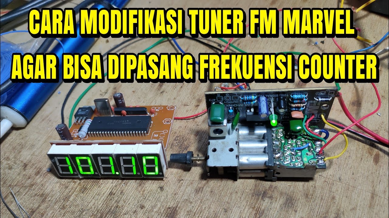 Cara pasang FREKUENSI counter TUNER MARVEL