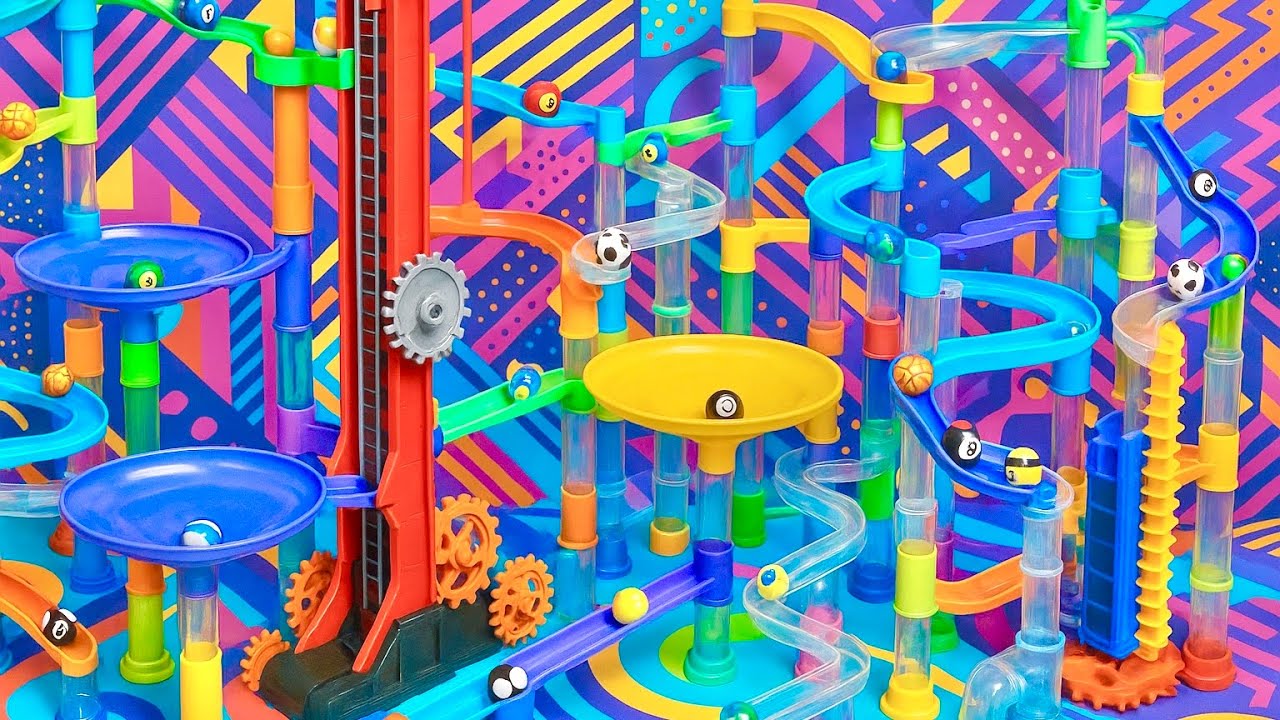 Marble Run Peaceful Motion ASMR – Steady Visual Comfort