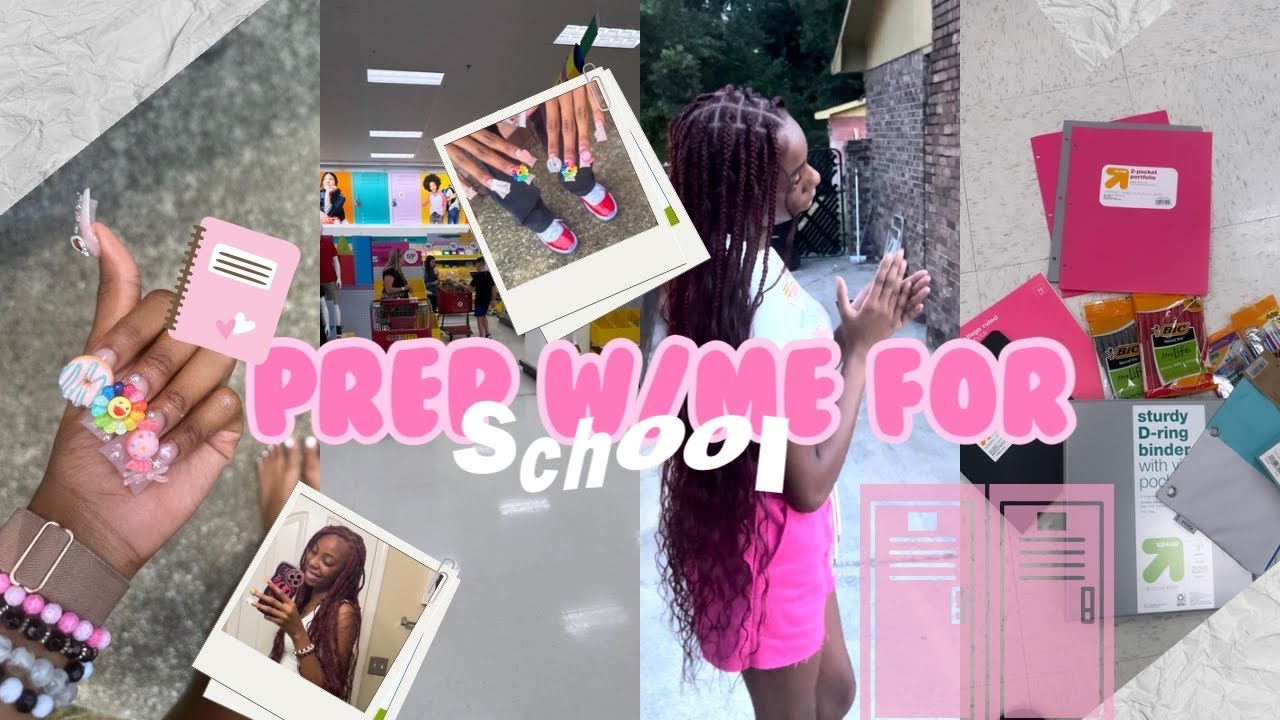 BACK TO SCHOOL MAINTENANCE/PREP VLOG | hair, nails, lashes, 1st day outfit, etc| Niyah Niyah