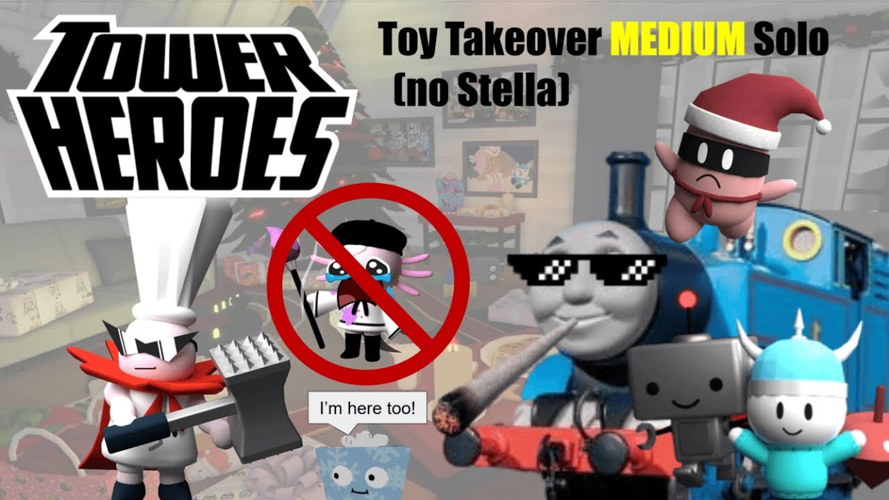 Tower Heroes: Toy Takeover MEDIUM Solo (No Stella) ft. Gift Mimic