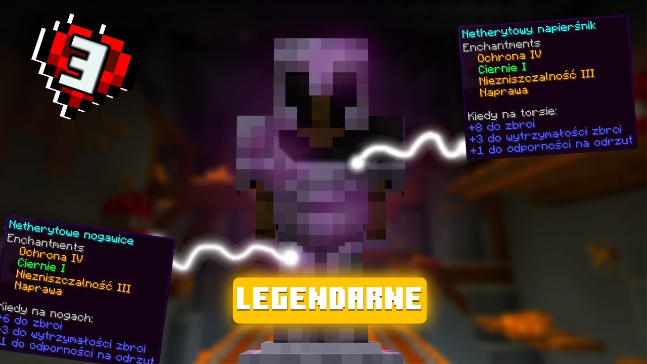 STWORZYŁEM NAJLEPSZĄ ZBROJĘ w MINECRAFT HARDCORE #3