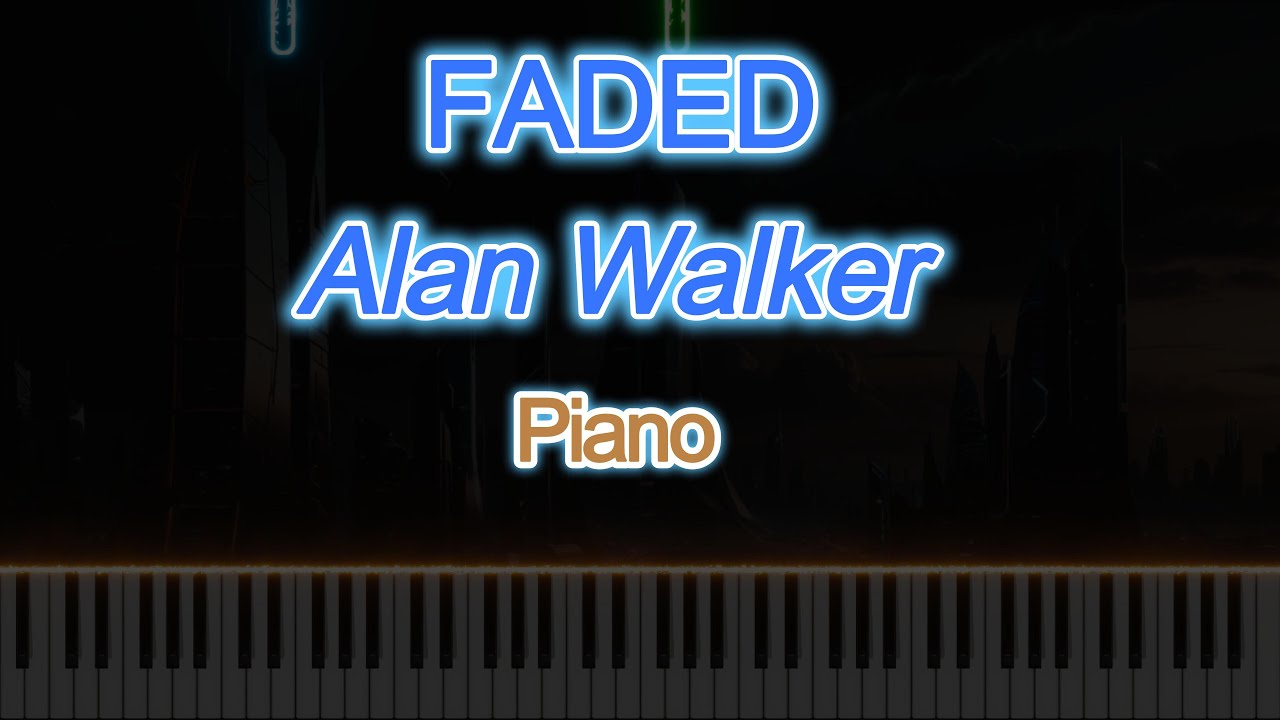 Jak zagrać FADED -  Alana Walkera. | Łatwy tutorial na pianino krok po kroku Wersja  na dwie ręce.