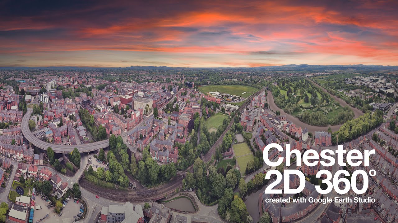 Chester City - An Interactive 4K 360 Tour Using Google Earth Studio