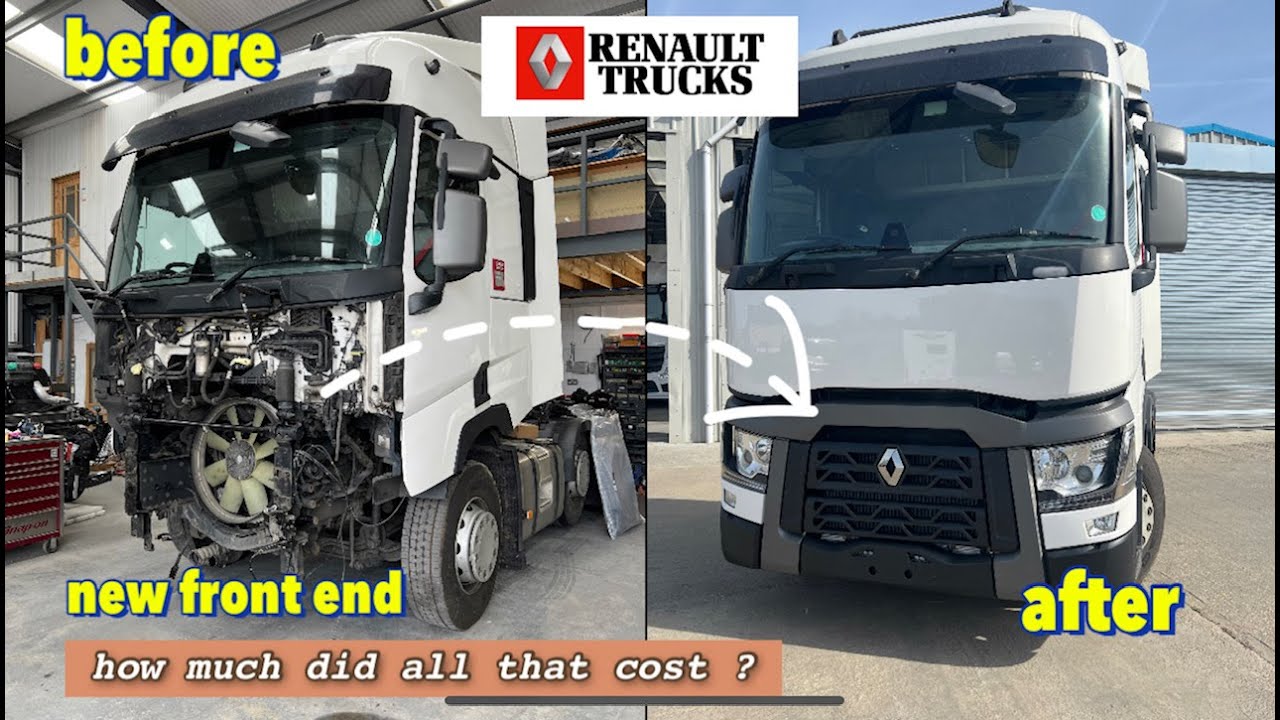 Ремонт передней части RENAULT T 460 2016 года. Часть 2