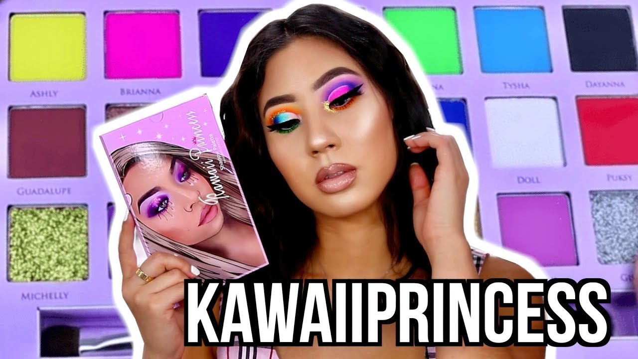 PROBANDO LA PALETA DE KAWAIIDOLL LA "KAWAIIPRINCESS" WOW!! 😱  | Carol Chang