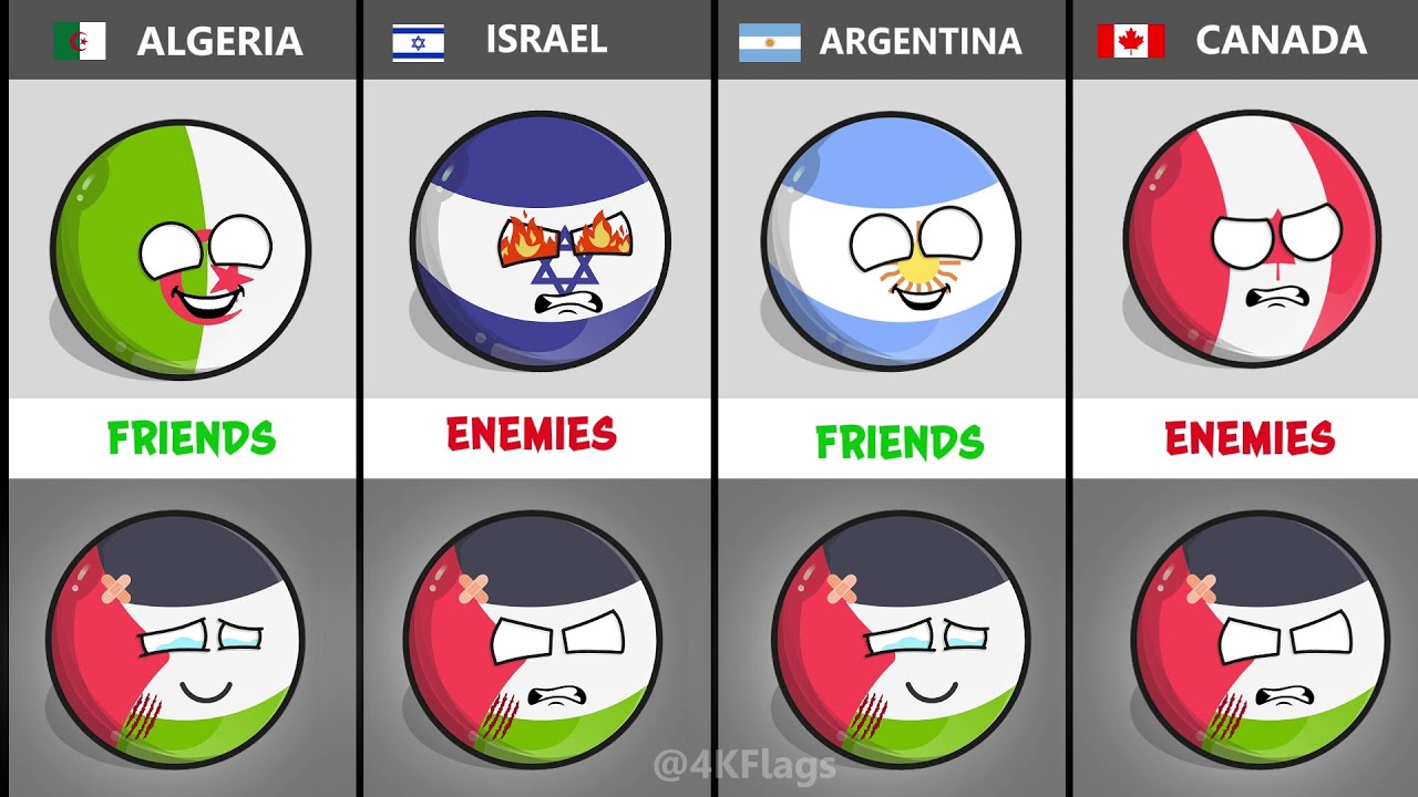ALL COUNTRIES THAT HATE OR LOVE PALESINE 🌍