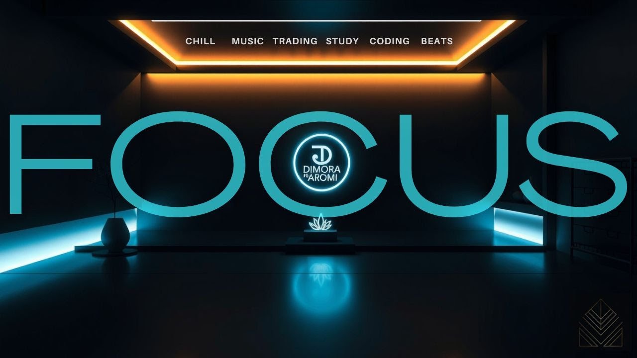 Futuristic Zen Focus Room &ndash; Chill Beats for Coding, Trading & Study.