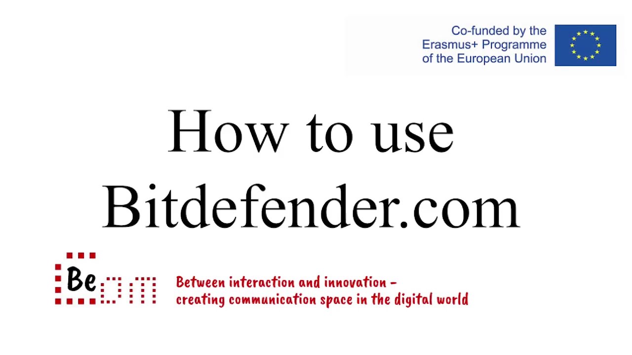 How to use Bitdefender.com