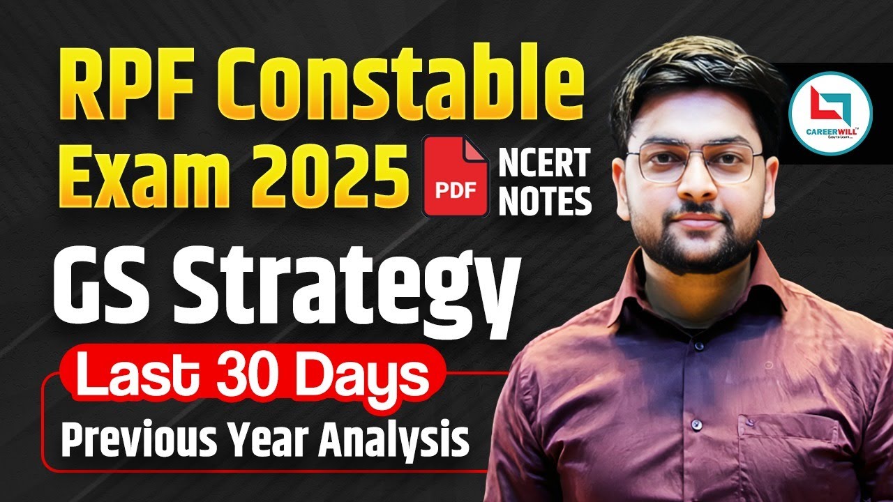 RPF | RPF Constable GS Strategy | Jeet Rana Sir's 30 Days Plan to Crack RPF Constable Exam 2025
